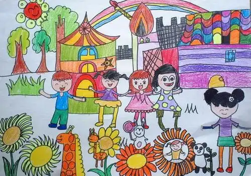 少儿书画作品-快乐的节日/儿童书画作品快乐的节日欣赏_中国少儿美术