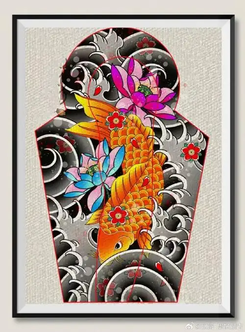 今日纹身图案分享    花臂花腿纹身    #纹身分享##纹身设计##北京