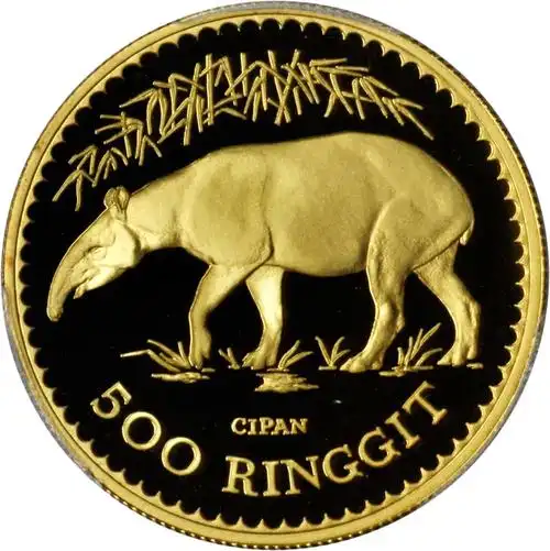 1976年马来西亚500令吉精制金币.