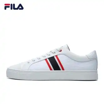 fila 斐乐官方板鞋男2021夏季新款运动休闲小白鞋1911 stripe 斐乐白