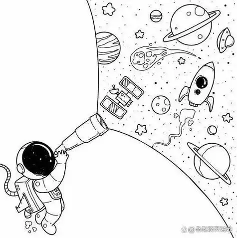 怎么画太空简笔画