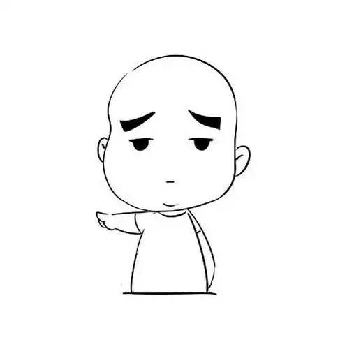 【光头简笔画】光头人物卡通简笔画图片(三)光头的小男孩是非常可爱的