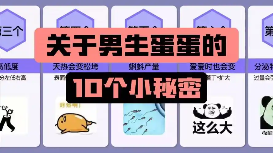 关于男生蛋蛋的10个小秘密