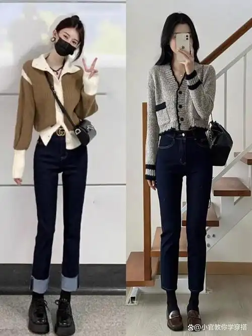 穿衣搭配--春季小个子女生提升高腰线的穿搭.