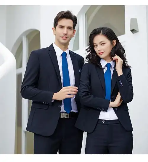 定制男女西服公司统一订做职业装工作服西装佛山工装团体订制logo