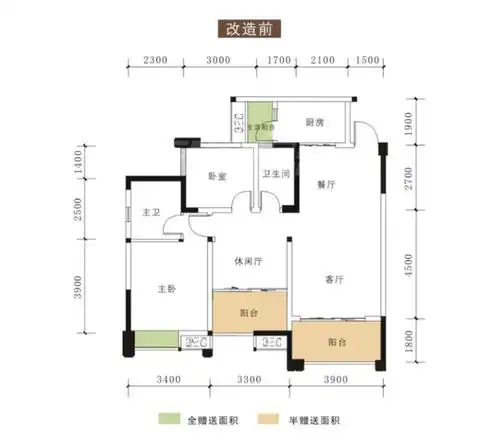 以下就是本套麓湖生态城小区130平米三居室房子的户型图.