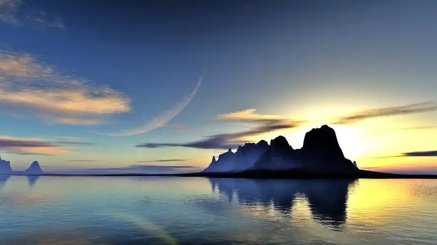 日落时间-绝美的风景高清壁纸 - 1920x1080 壁纸 下载