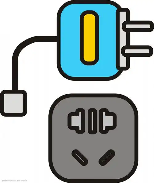 手绘插头适配器充电