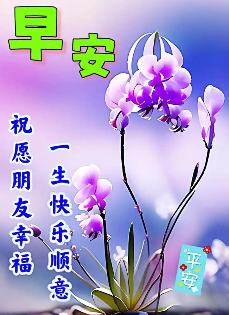 早上好祝福图片,2023暖心早安心语,唯美清新的早安祝福带字图片