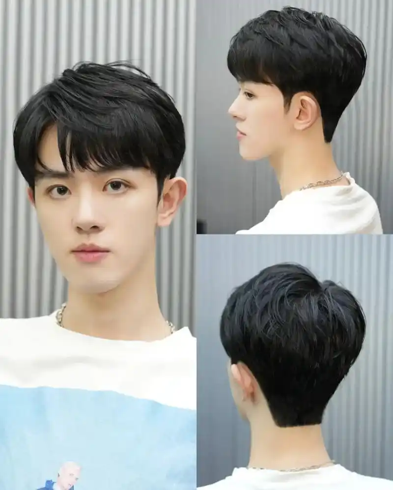 衡阳男生服帖烫气垫烫少年感韩系微分