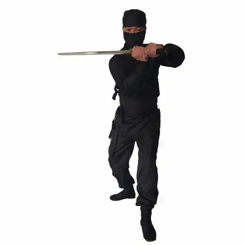 凯罗盾夜行衣古装影视蒙面服夜行衣忍者演出服男女黑衣人勇士角色扮演