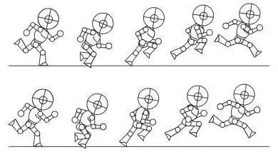 火材人跑步简笔画分解图