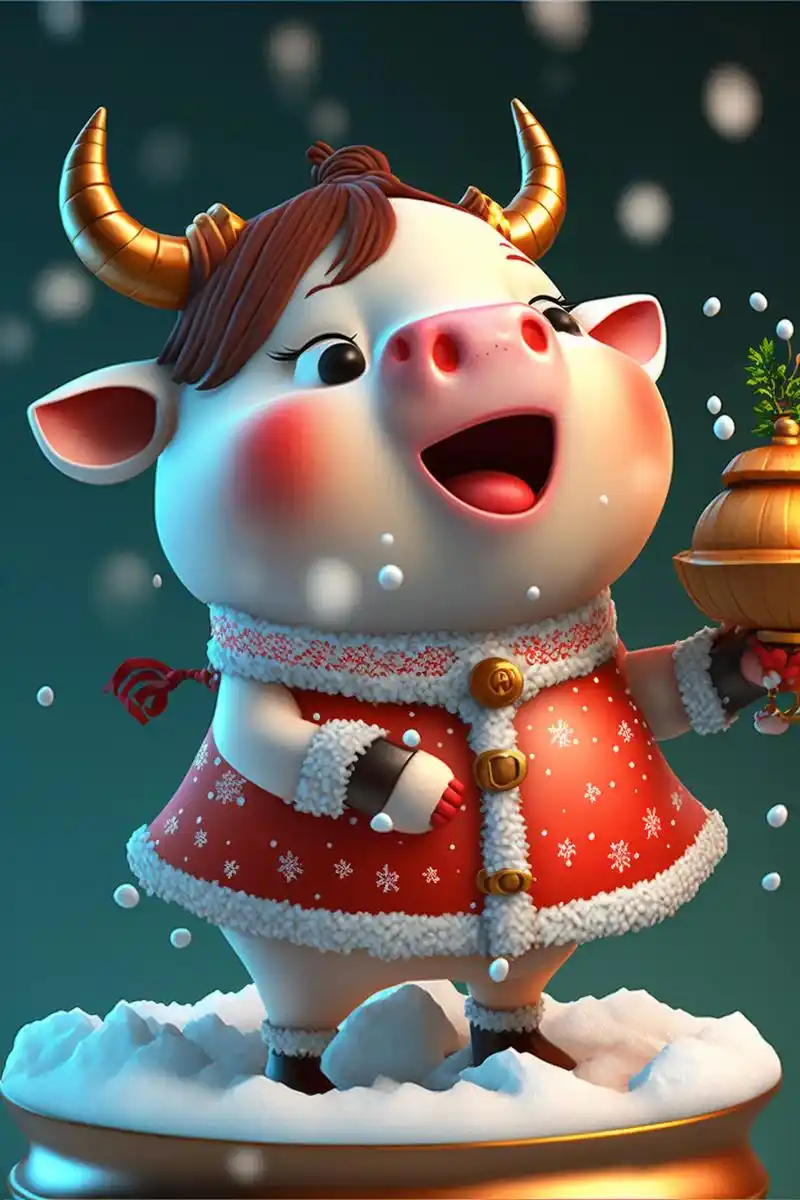 快过年了,祝大家牛气冲天~ #手机壁纸 #抖音图文来了 #十 - 抖音