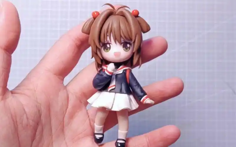 软陶自制《魔卡少女樱》手办,省钱了.