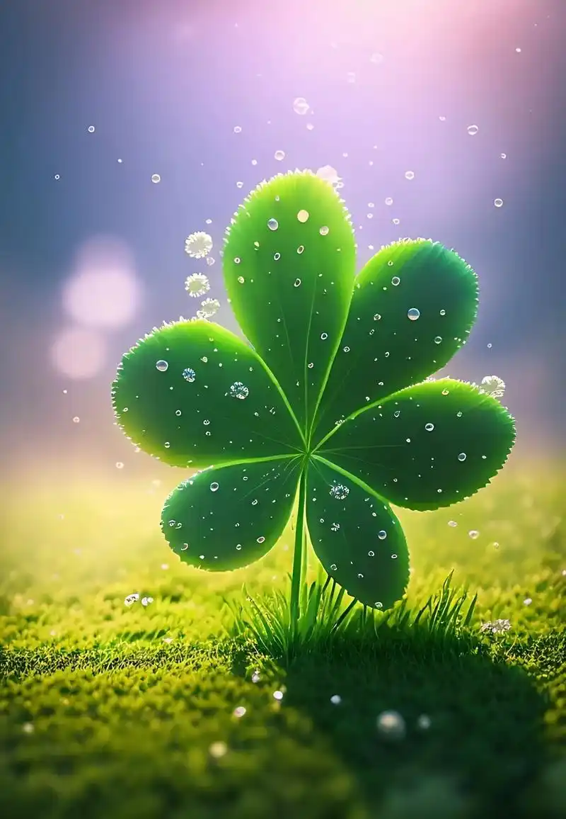 愿这朵四叶草🍀的幸运在你的未来唯美盛开,为你带来好运! - 抖音