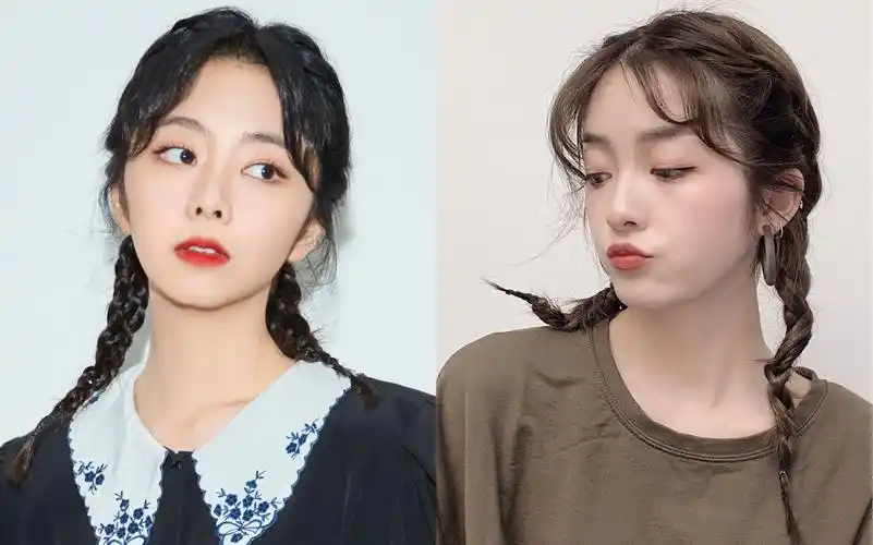 减龄蝎尾辫 活力四射不断电//谭松韵同款发型//女明星同款编发//复工