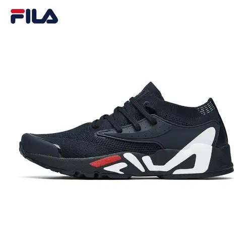 fila斐乐跑鞋男鞋2021春季新款网面透气休闲跑步鞋