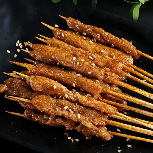 油炸铁板小串牛肉小鲜肉20串2000串口味调理生牛肉