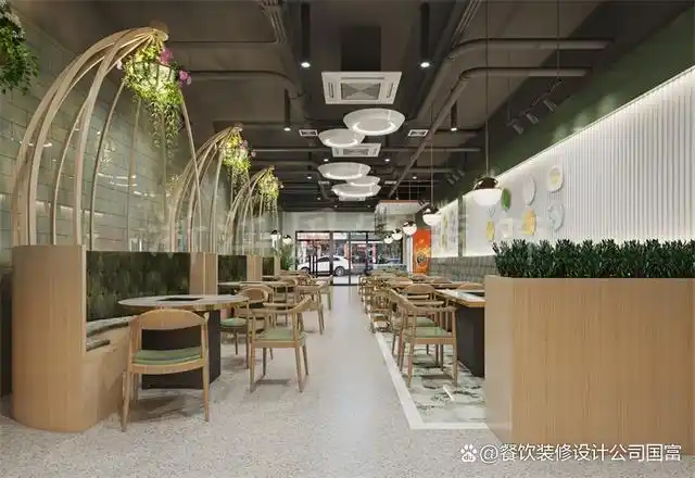 网红快餐厅装修设计效果图
