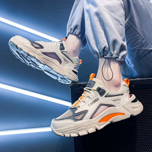 鞋子男2021新款凉鞋男款镂空男鞋潮流百搭透气网鞋沙滩洞洞鞋