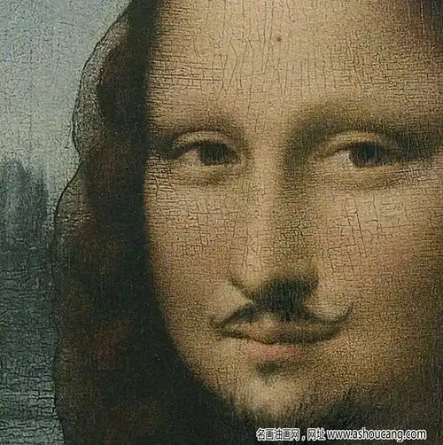 杜尚有胡须的蒙娜丽莎高清名画作品