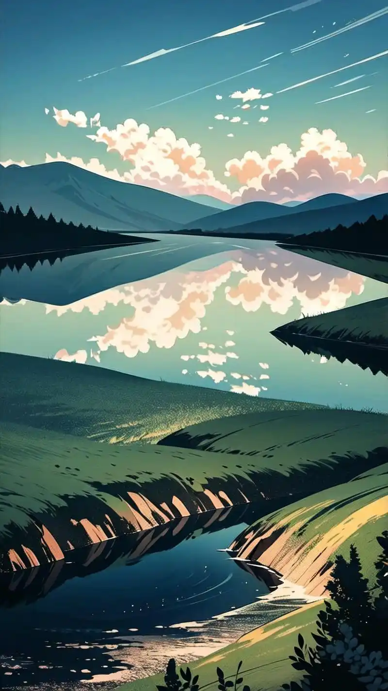 绝美高清湖泊手机壁纸98