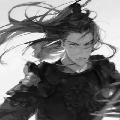 侠客头像男生古风黑白图片