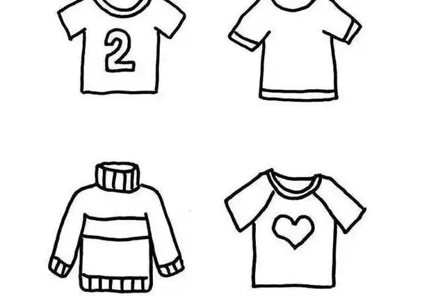衣服简笔画图片大全 儿童衣服简笔画图片大全