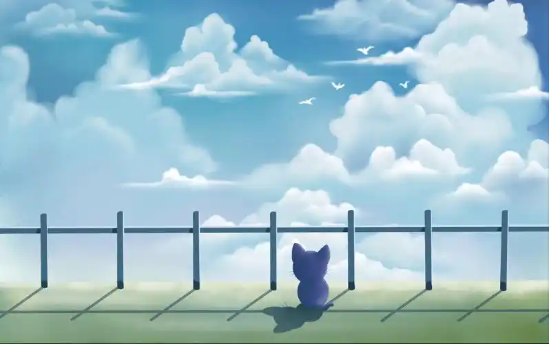 壹往procreate治愈系天空绘画教程讲解版