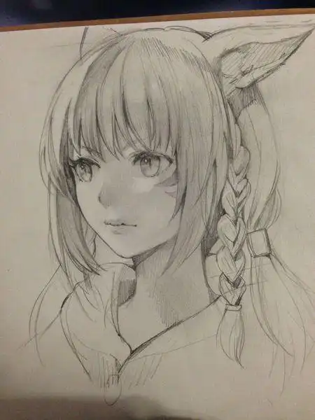 手绘速写素描动漫人物