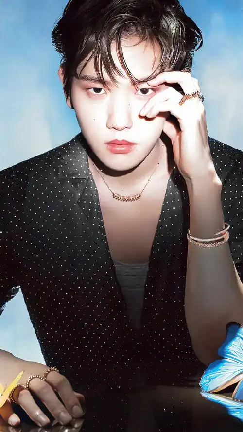 这组边伯贤锁屏壁纸,真是爱了