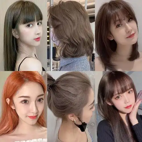 奶茶色灰咖棕色染发剂2021流行色显白粉棕色墨绿色在家自己染色女