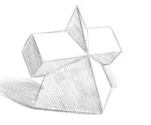 静物素描方锥单体教程方锥素描简单入门临摹
