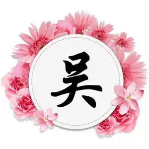 2 原创设计好看姓氏头像,外边框带花环黑色字