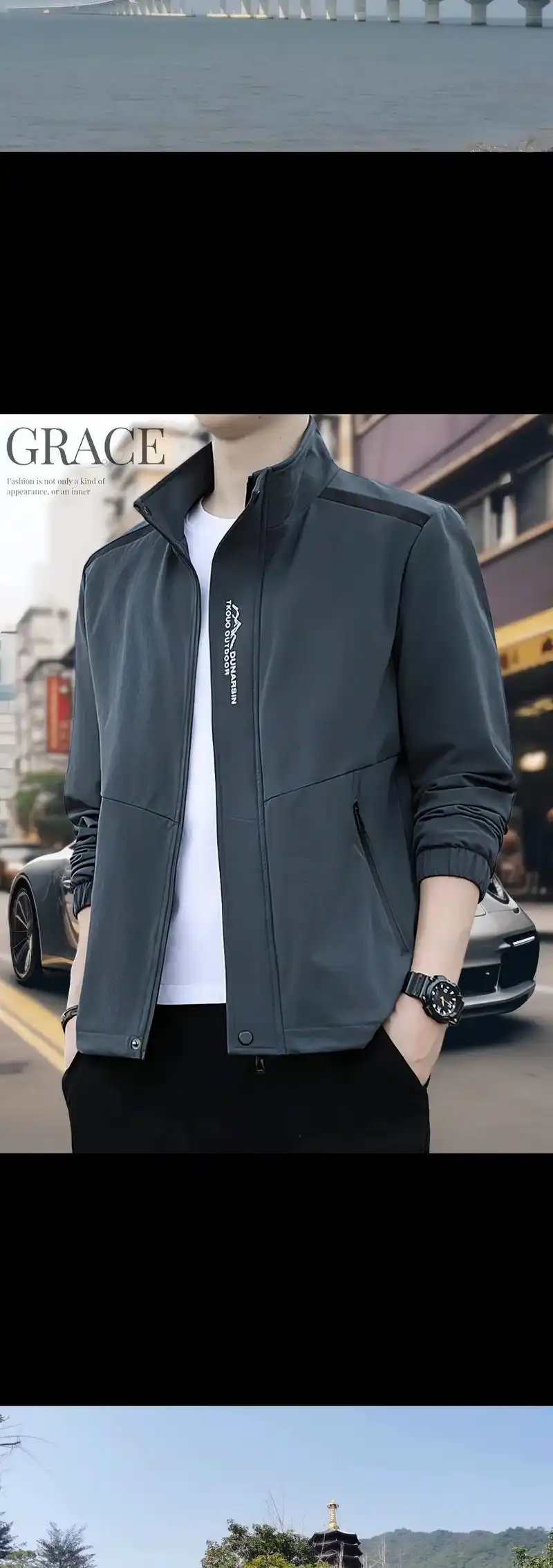 男士立领夹克外套男新款.#创作灵感  男神们,全新款式男士立 - 抖音