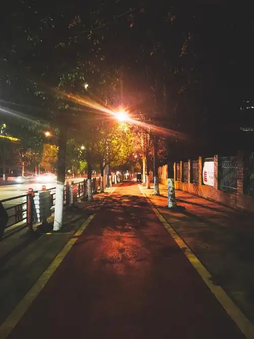 夜晚路边