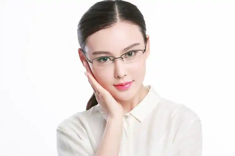 眼镜架maitenaz梅特纳兹纯钛时尚半框眼镜框近视女款眼镜架