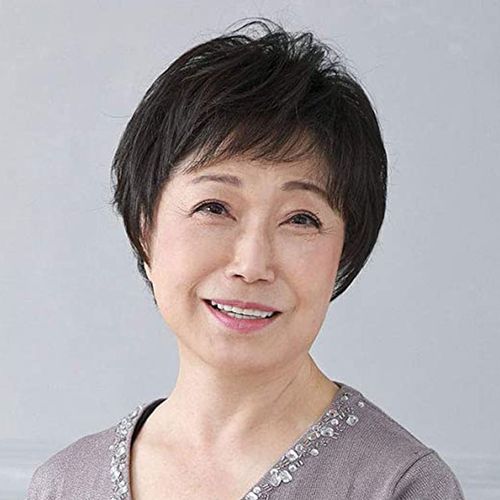 老年人假发女短发奶奶真发全真人发仿真假头发化疗光头全头套透气