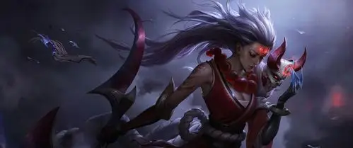 lol新皮肤猩红之月皎月女神黛安娜皮肤3440x1440壁纸