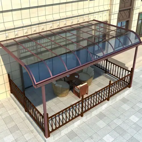 铝合金遮阳雨棚别墅阳台遮阳棚户外防雨庭院pc耐力板天台楼顶家用