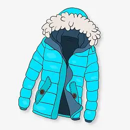 矢量手绘冬季服装元素