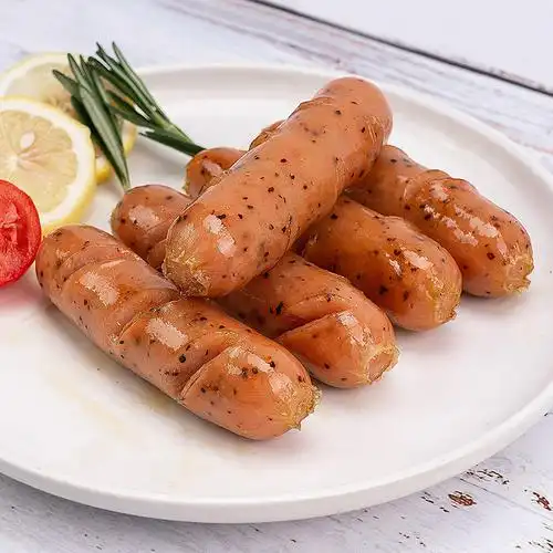 香肠台湾热狗脆皮黑胡椒烤肠火山石肉肠