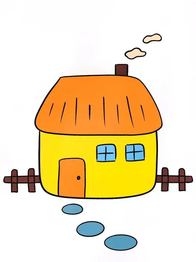 房子简笔画教程来了简单又可爱一学就会