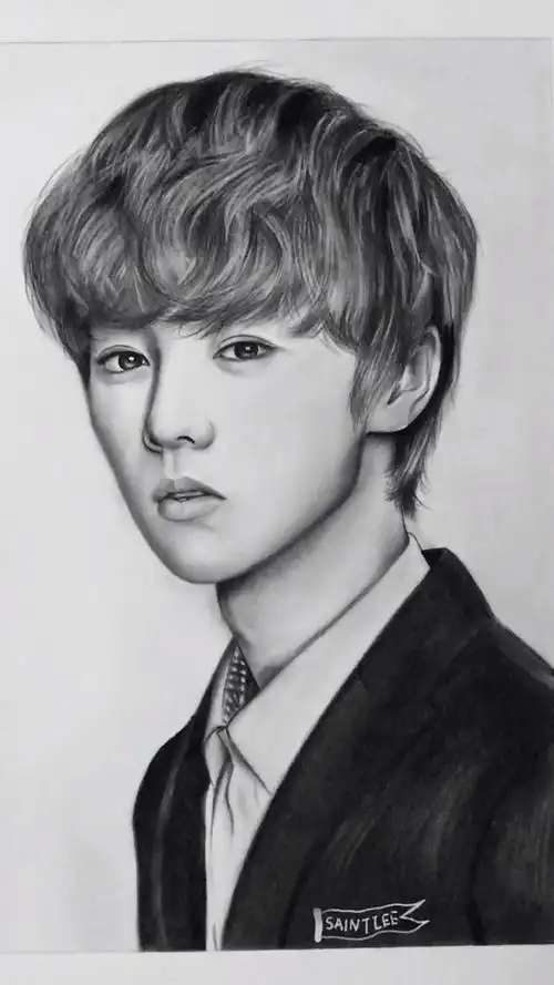 画一只傻狍子 鹿晗