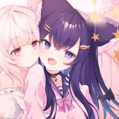 奶酪二次元动漫闺蜜姐妹女生头像