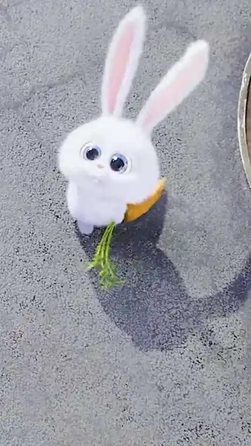 小白兔太可爱了,小白的竖屏壁纸