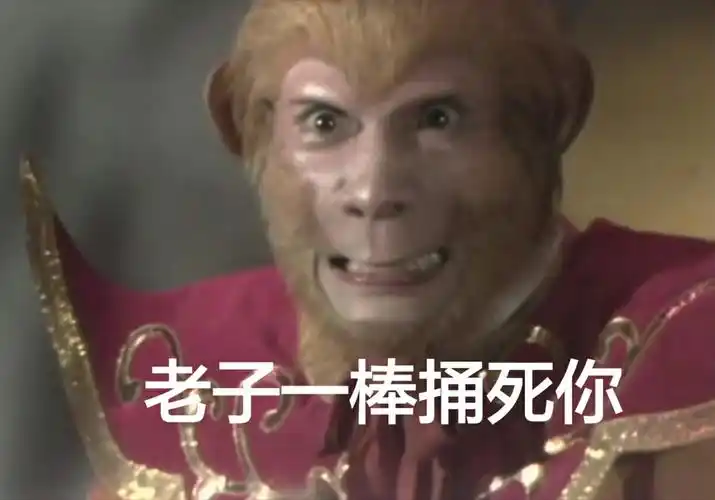 老子一棒捅死你西游记猴哥表情包