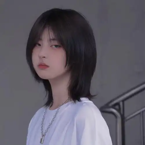 狼尾新款头套自然造型帅气韩版时尚2021年短发日常整顶假发