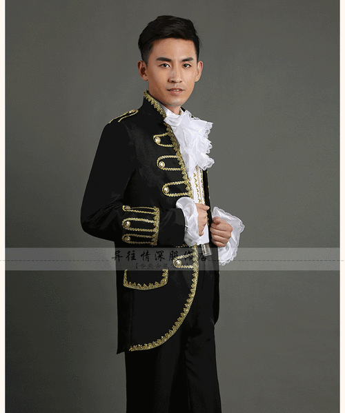 ollymurs欧式宫廷装欧洲宫廷礼服王子服罗密欧宫廷服装爵士服演出服装