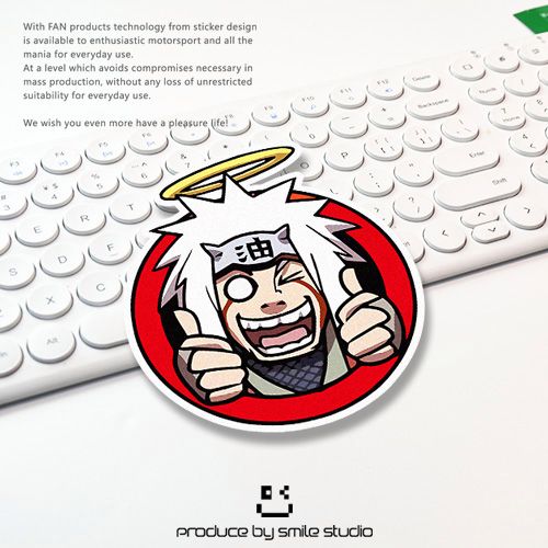 搞笑趣味动漫q版白发头像反光汽车贴纸创意摩托电动车头盔划痕贴